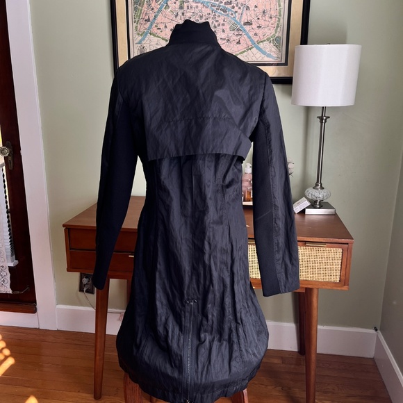 Stella Carakasi Favorite Jacket Cotton Metal Twill Black Zip Trench - Picture 3 of 9